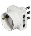 Bticino Dreifach-Adapter 3 deutsche Steckdosen 2 Doppelsteckdosen 16A Stecker weiß S3611DE