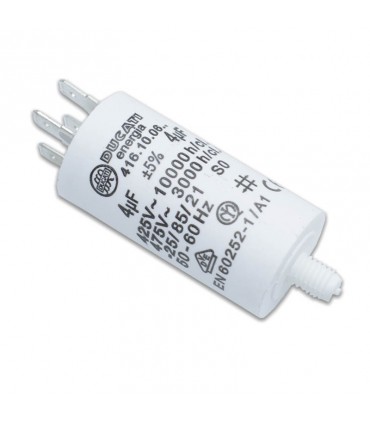 Ducati Kondensor 450V 4 UF mit Faston Doppelzapfen 416100664.CU