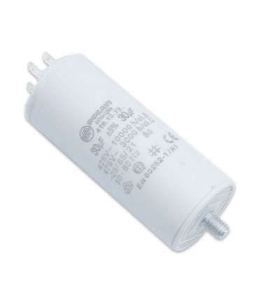 Ducati Kondensor 450V 30 UF mit Faston Doppelzapfen 416107064.CU