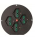 Fanton Scheibe Ø 145 mm mit 4 schuko Steckdosen 01906