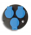 Fanton Scheibe Ø 145 mm mit 3 schuko Steckdosen 2P+T 01911
