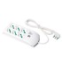 Fanton Steckdosenleiste mit 3+3 Schuko Steckdosen und USB 410350
