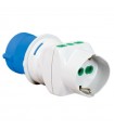 Fanton Industrieadapter mit Zweiweg-/Schuko- und CEE-Stecker 73090
