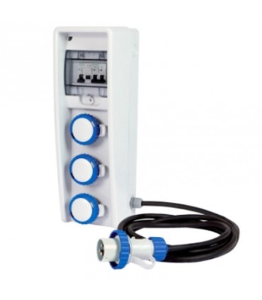 Fanton Ulisse Schaltschrank mit CEE-Steckdosen und Fehlerstromschutzschaltern 74300