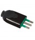 Fanton standard 2X10A+T Stecker schwarz 80011