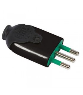 Fanton standard 2X10A+T Stecker schwarz 80011