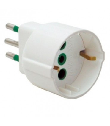 Fanton Adapter für 10A+T Stecker und Schuko Steckdose 82120
