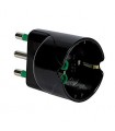 Fanton 16A Adapter und 16A 2P+T schuko schwarz 82611-E