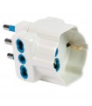 Fanton 2P+T Adapter und 2 Steckdosen und 1 Schuko 82640-E