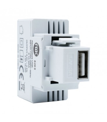 Fanton Keystone USB Unterputzt-Netzteil 3A Farbe weiß 82896