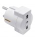 Unel Gewiss Adapter Stecker 2P+E 16A Deutsche Doppelenddose GW28415
