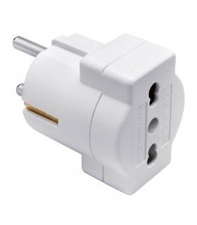 Unel Gewiss Adapter Stecker 2P+E 16A Deutsche Doppelenddose GW28415
