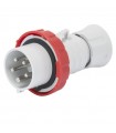 Gewiss mobiler Stecker 3P+E+N 16A IP67 rot 380V GW60031H