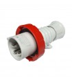Gewiss mobiler Stecker 3P+E 32A IP67 rot 380V GW60041H