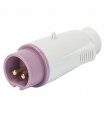 Gewiss mobiler Stecker 2P 16A IP44 violett 24V GW60064