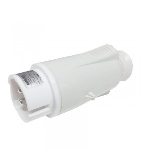 Gewiss mobiler Stecker 2P 16A IP44 weiß 40-50V GW60066