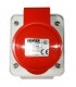Gewiss feste Wandsteckdose 3P+N+E 16A IP44 rot 380V GW62409