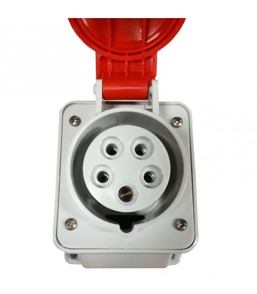 Gewiss feste Wandsteckdose 3P+N+E 16A IP44 rot 380V GW62409