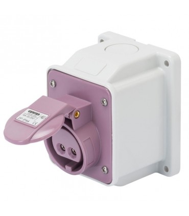 Gewiss feste Wandsteckdose 2P 16A IP44 violett 24V GW62456