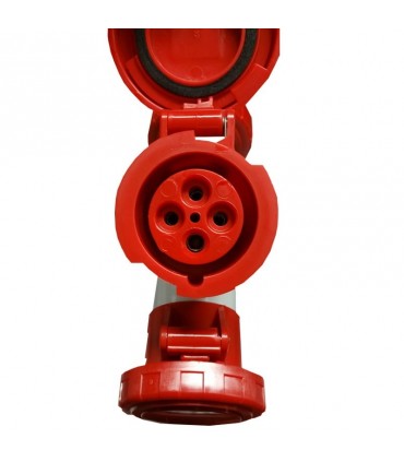 Gewiss Dreifachverteiler 3P+E 16A IP67 3 Steckdosen rot 400V GW64027