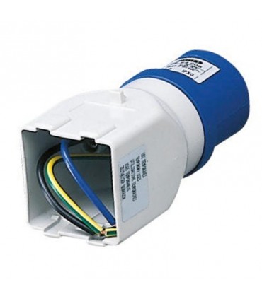 Gewiss Industrieadapter mit 16A Stecker und 2 Systemmodulen GW64206