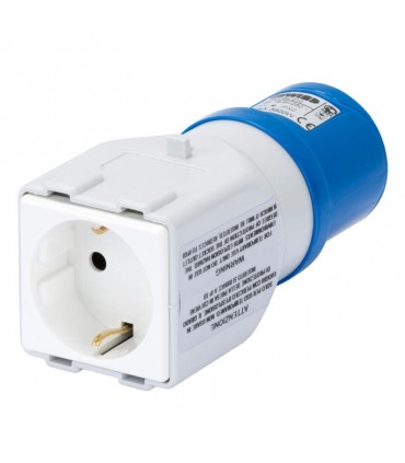 Gewiss Adapter von Industrie auf Zivil 2P+E 16A GW64210