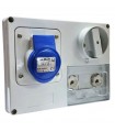 Gewiss Steckdose mit Verriegelung 2P+E 16A IP44 220V ohne Gehäuse GW66126