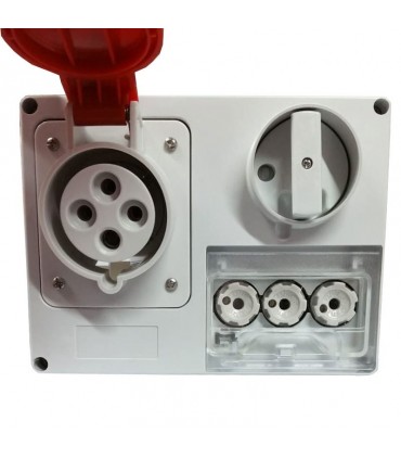 Gewiss verriegelte Steckdose 3P+E 32A IP44 380V ohne Gehäuse GW66141