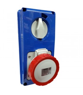 Gewiss vertikale 3P+N+E 16A verriegelte Steckdose ohne Boden GW66309N