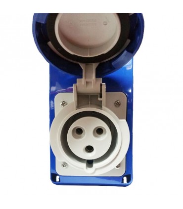 Gewiss vertikale verriegelte Steckdose 2P+E 32A IP67 GW66315N