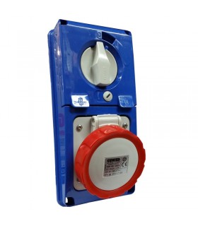 Gewiss vertikale 3P+E 16A IP67 verriegelte Steckdose GW66330N