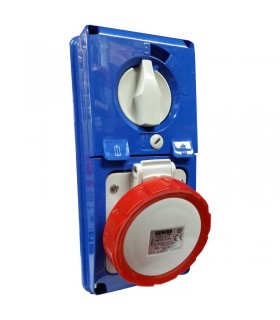 Gewiss vertikale verriegelte Steckdose 3P+N+E 16A IP67 GW66331N