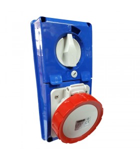 Gewiss vertikale verriegelte Steckdose 3P+E 32A IP67 GW66341N