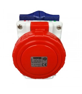 Gewiss vertikale 3P+E 16A IP55 verriegelte Steckdose GW66474