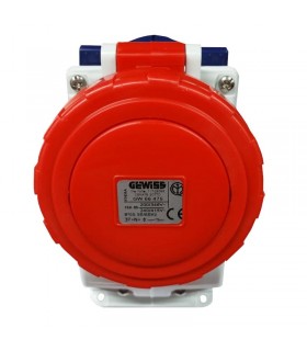 Gewiss vertikale verriegelte Steckdose 3P+N+E 16A IP55 GW66475