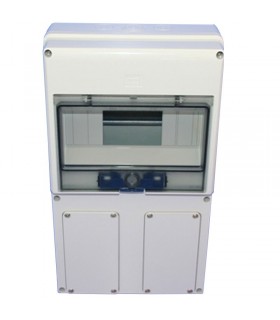 Gewiss Leerschaltschrank für 2 verriegelte Steckdosen IP55 GW66492