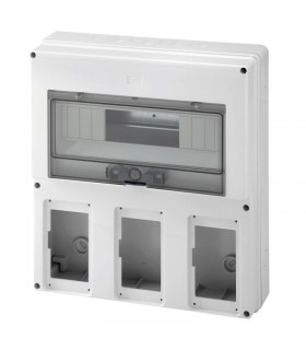 Gewiss Leerschaltschrank für 3 verriegelte Steckdosen IP55 GW66493