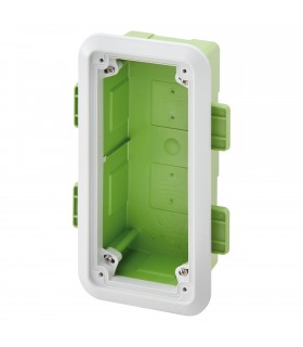 Gewiss-Dose mit Rahmen für senkrechte feste Steckdosen 16/32A GW66683PM