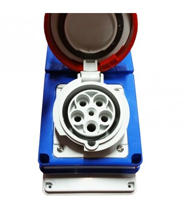 Gewiss Steckdose mit Verriegelung 3P+N+E 63A IP67 380V GW67253N