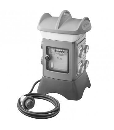 Revolver Gewiss QMC16T mit 4 steckdosen 2P+T 16A und 2 steckdosen 3P+T 16A GW68846