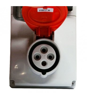 Legrand Kompaktsteckdose mit Verriegelung 3P+E 3X16A+E 400V IP44 057277