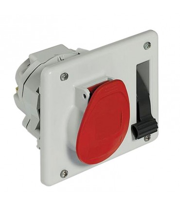 Verriegelte Steckdose Legrand Tempra Schalttafeleinbau 3P+N+E 3X16A+NT 057302