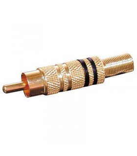 Melchioni rot vergoldeter RCA Metall-Stecker 433329565