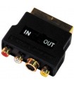 Tv-adapter Melchioni scart - CINCH - minidin-IN/OUT 433330026