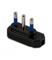 Master-Flachstecker 2x16A+E Farbe schwarz 05420