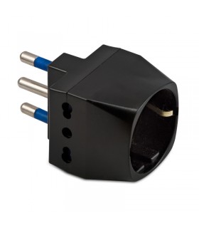 Master-Adapter Dreifach und Schuko 16A+E schwarz 05760