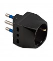 Master-Adapter Dreifach und Schuko 16A+E schwarz 05760