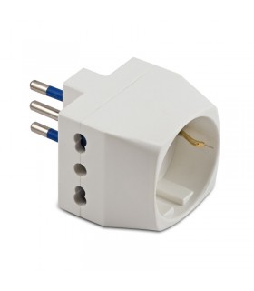 Dreifach-Adapter Bipass + Schuko 2+E 16A 05761