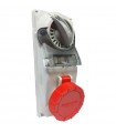 Palazzoli CEE-Industriesteckdose mit Verriegelung 3P+E 16A 400V IP67-Sicherung