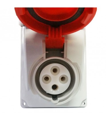 Palazzoli CEE-Industriesteckdose mit Verriegelung 3P+E 16A 400V IP67-Sicherung